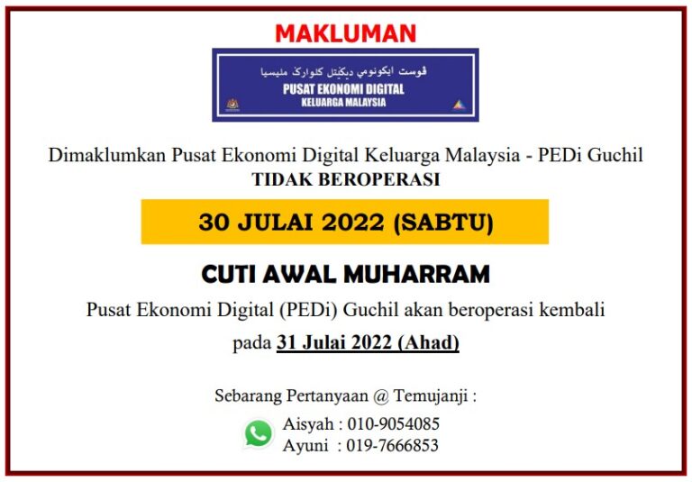 notis cuti awal muharram